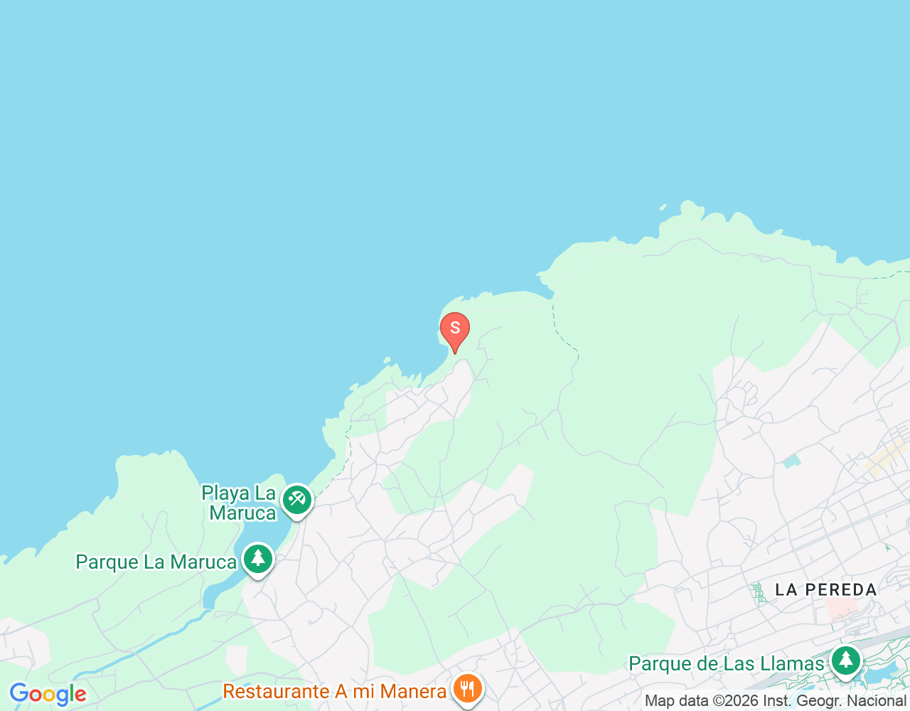 Mapa de ubicación de Playa de El Bocal