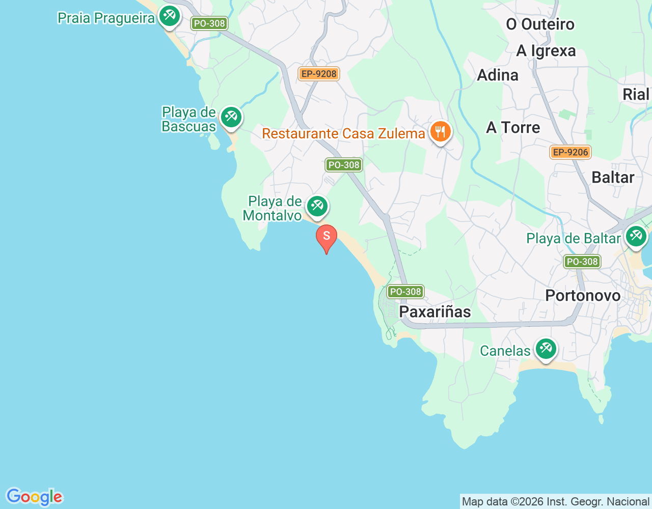 Praia de Montalbo location map