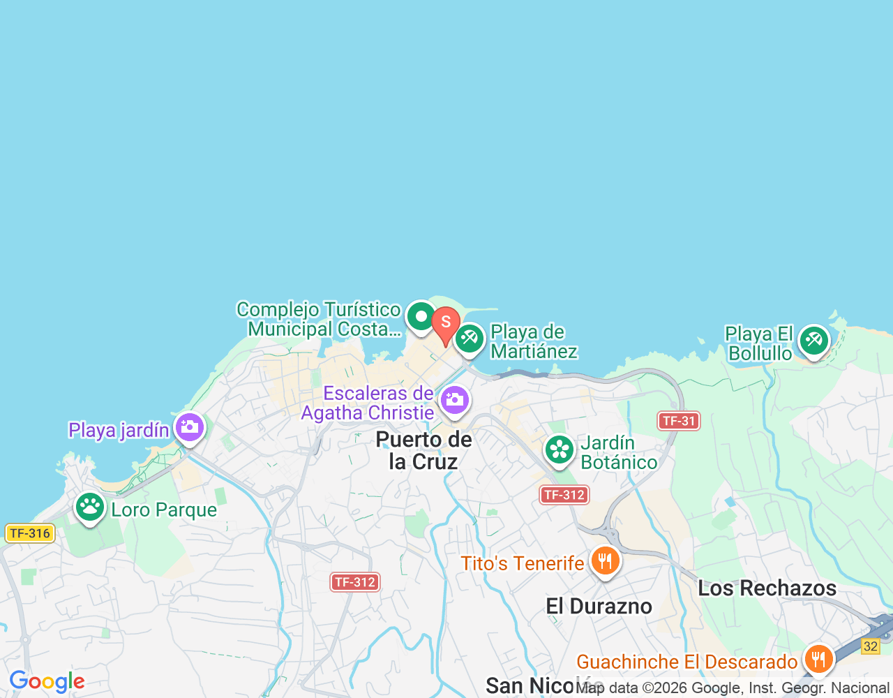 Mapa de ubicación de Quivers Surf Pro