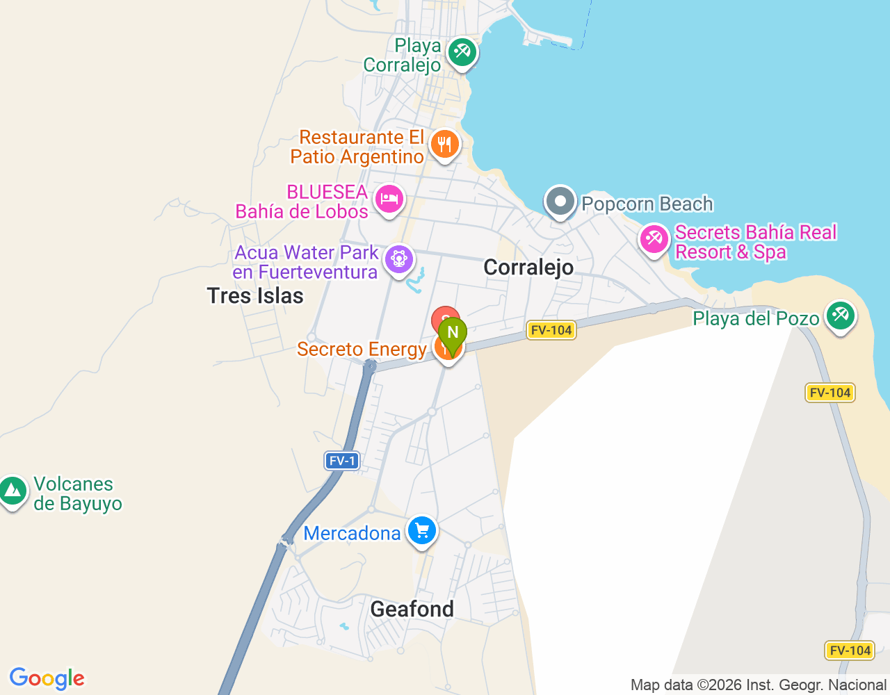 Red Shark location map
