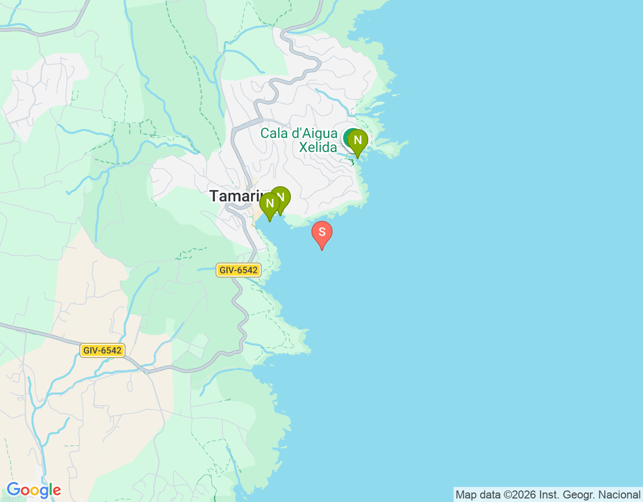 Mapa de ubicación de Roca Montiell