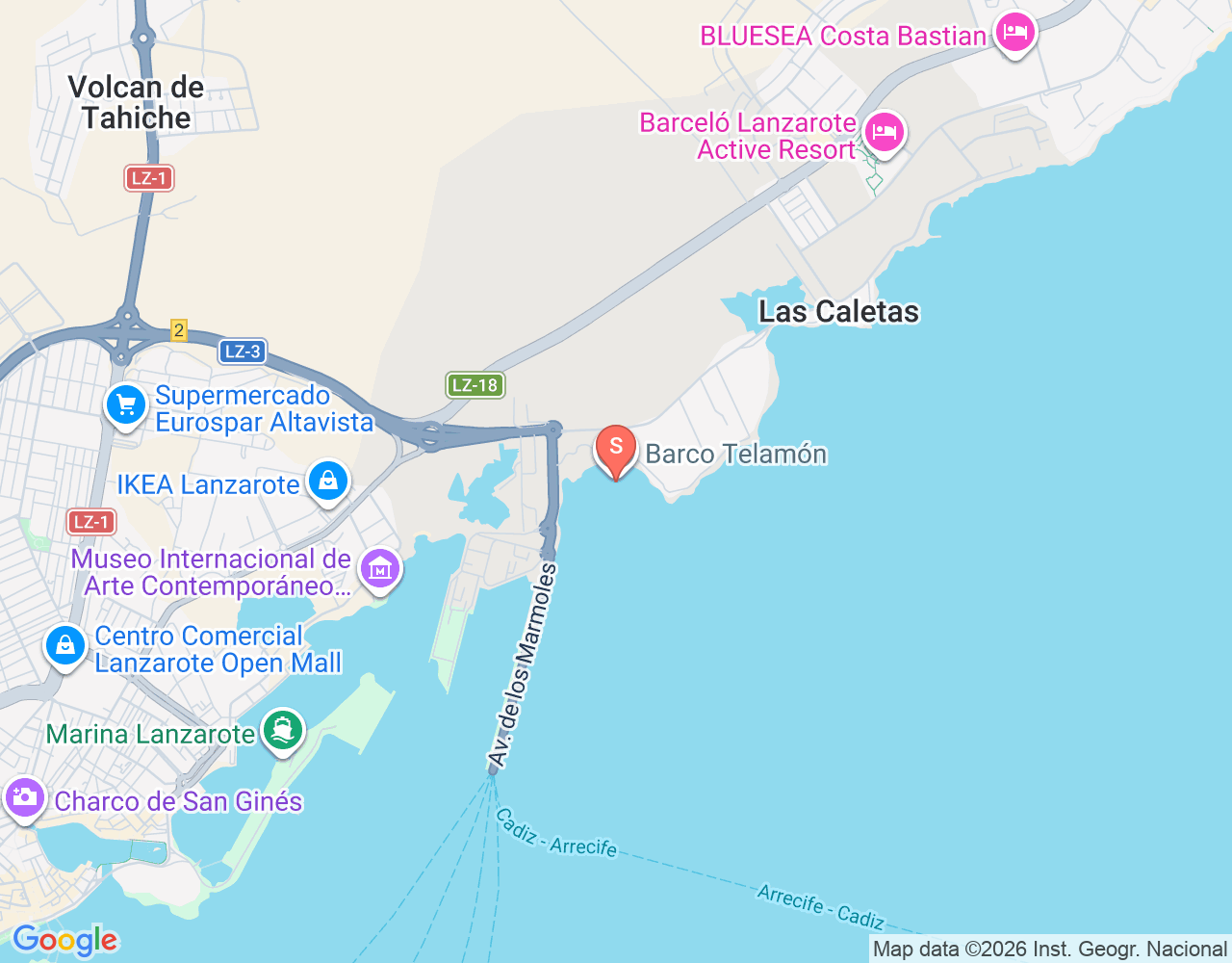Mapa da localização de Telamon
