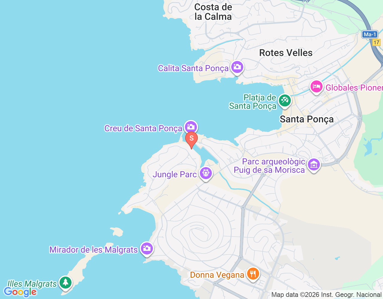Mapa da localização de Zoea