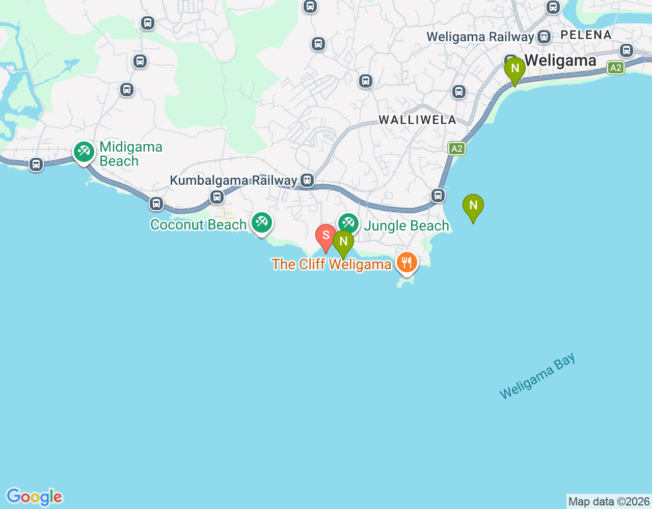 Kapparatota Surf Spot location map
