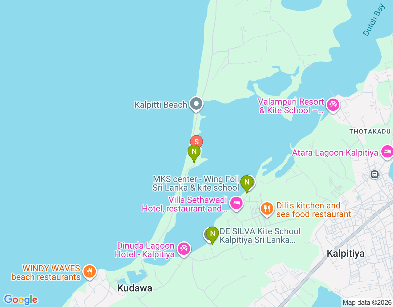 Mapa de ubicación de Worldwide Kite lagoon shed