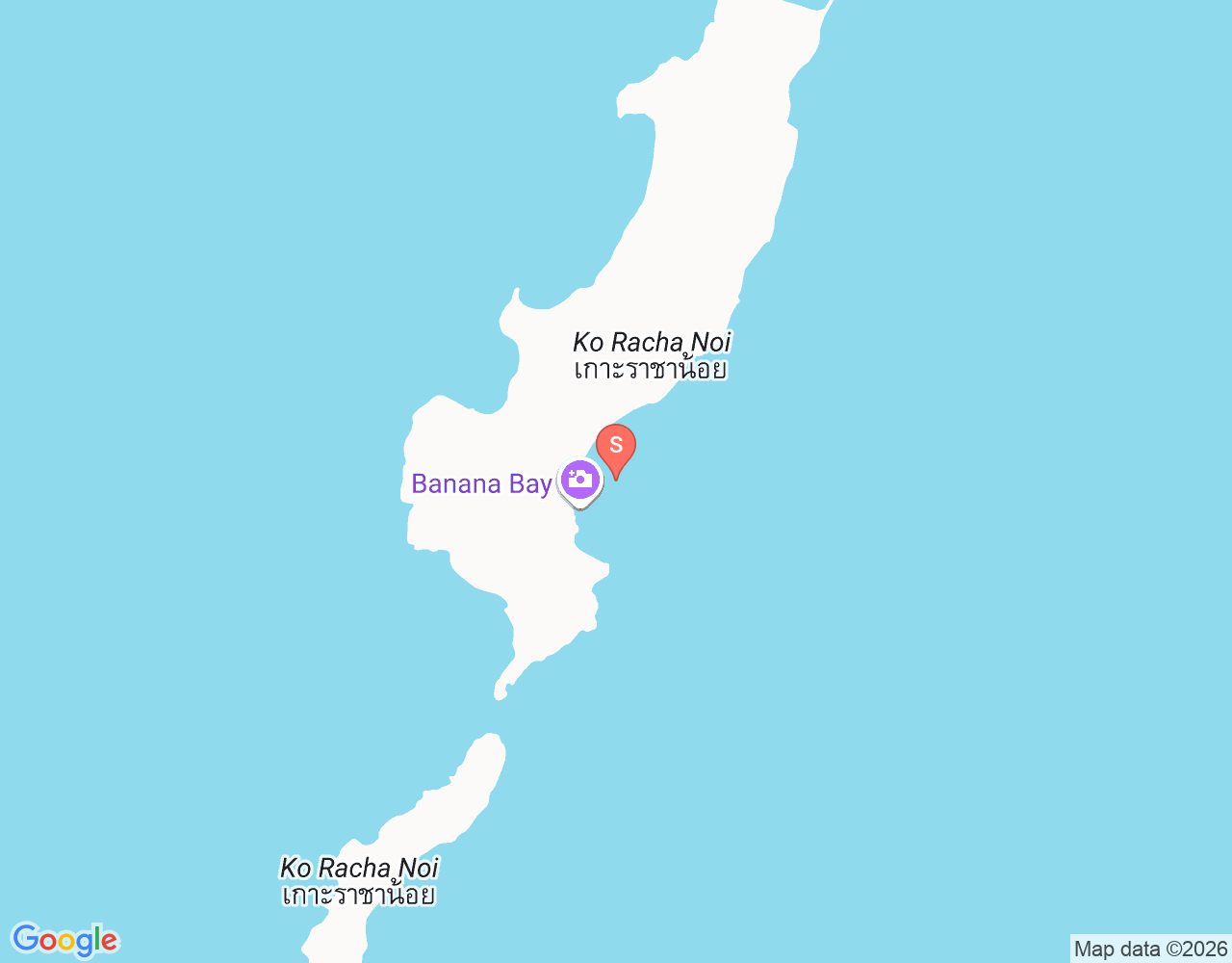 Mapa de ubicación de Banana Bay