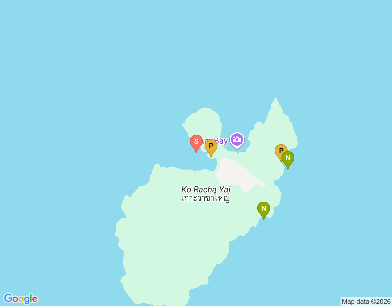 Mapa de ubicación de Bungalow bay