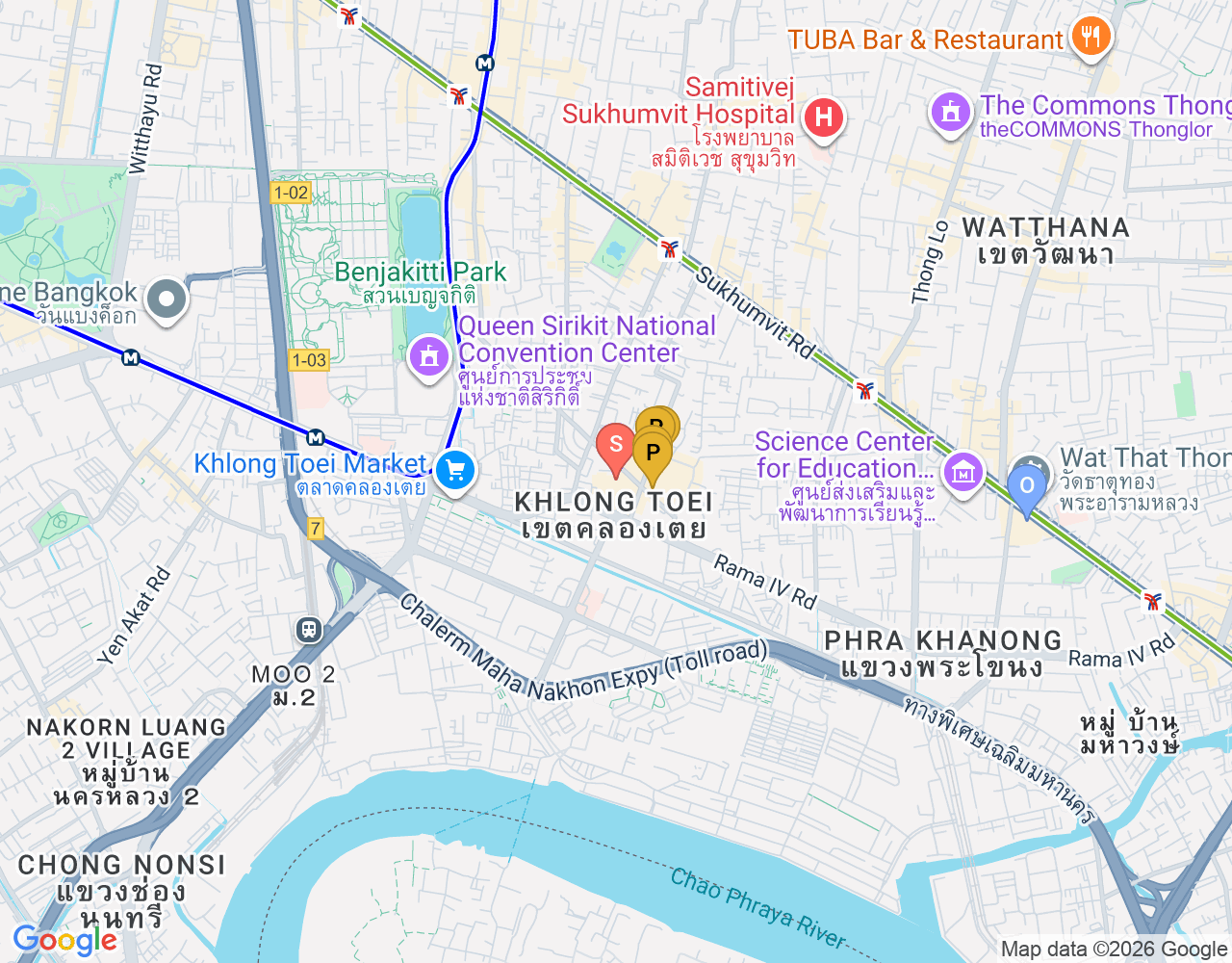Mapa de ubicación de Flow House Bangkok 2.0