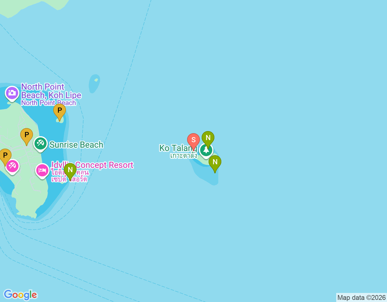 Mapa da localização de Koh Talak Steps