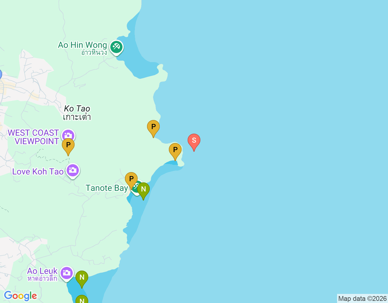 Mapa da localização de Laem Thian Pinnacle
