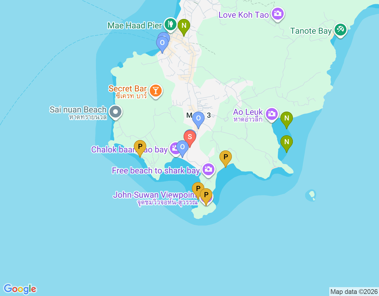 Mapa de ubicación de Ocean Sound and Dive + Yoga