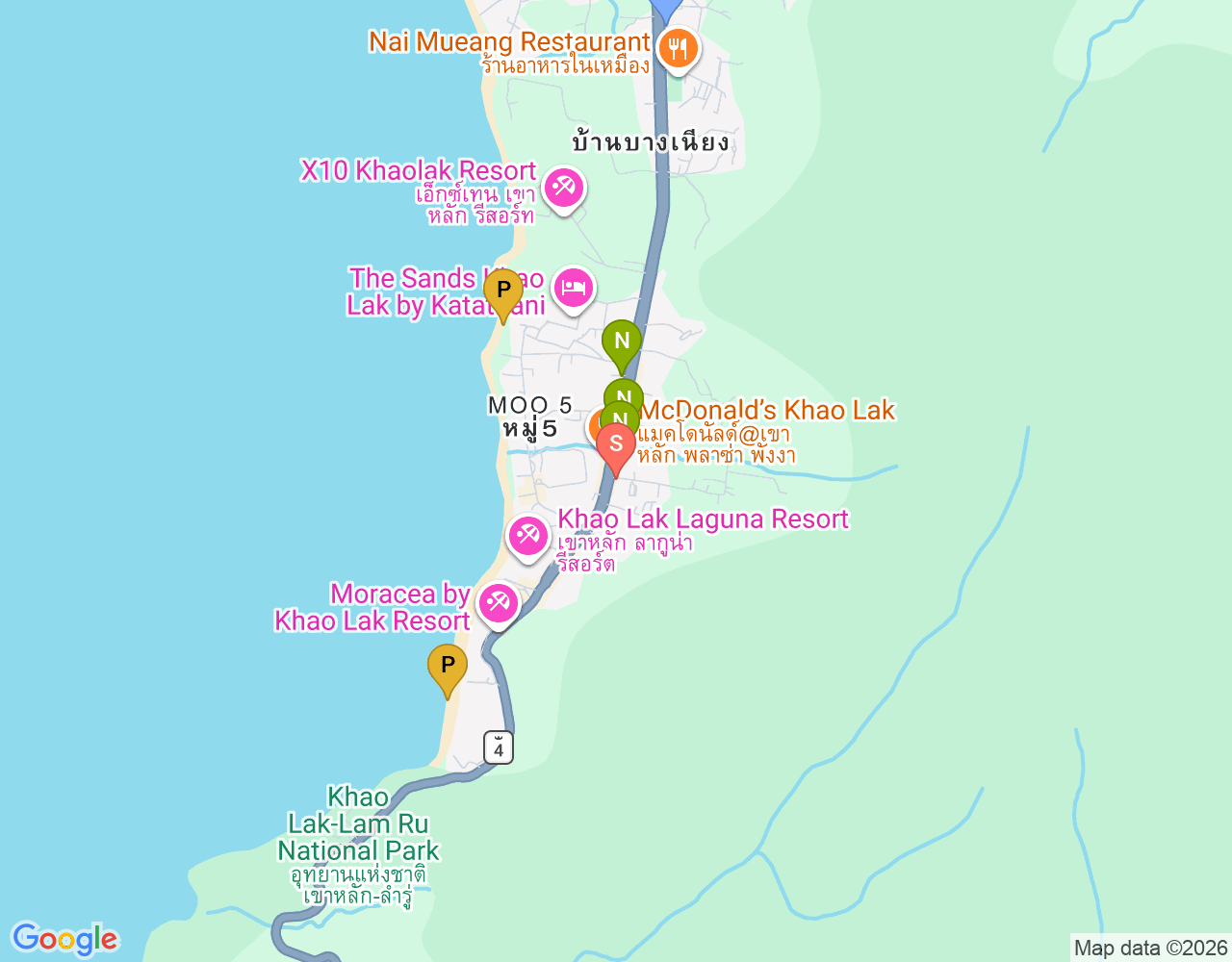 Mapa da localização de Raya