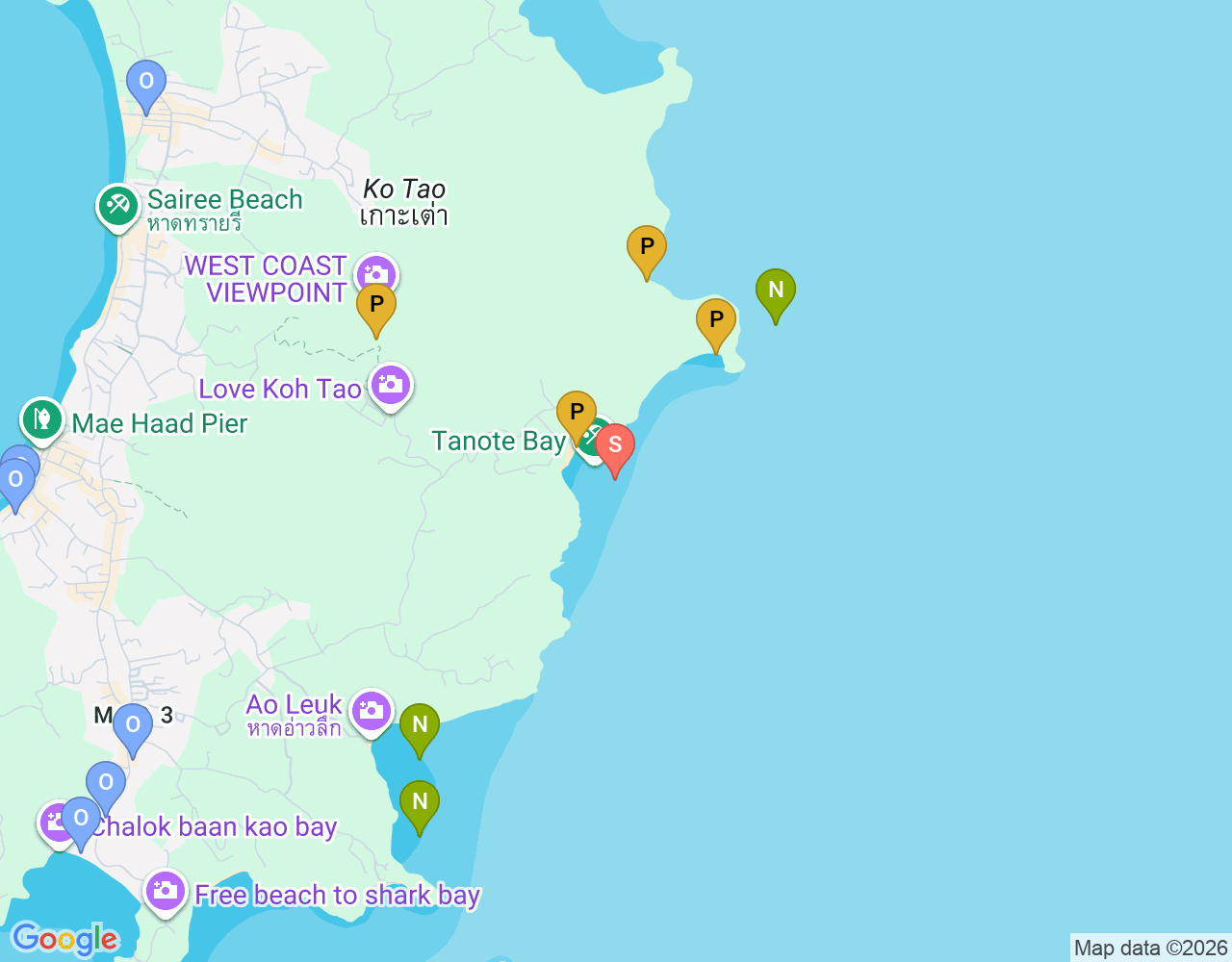 Mapa da localização de Ao Ton