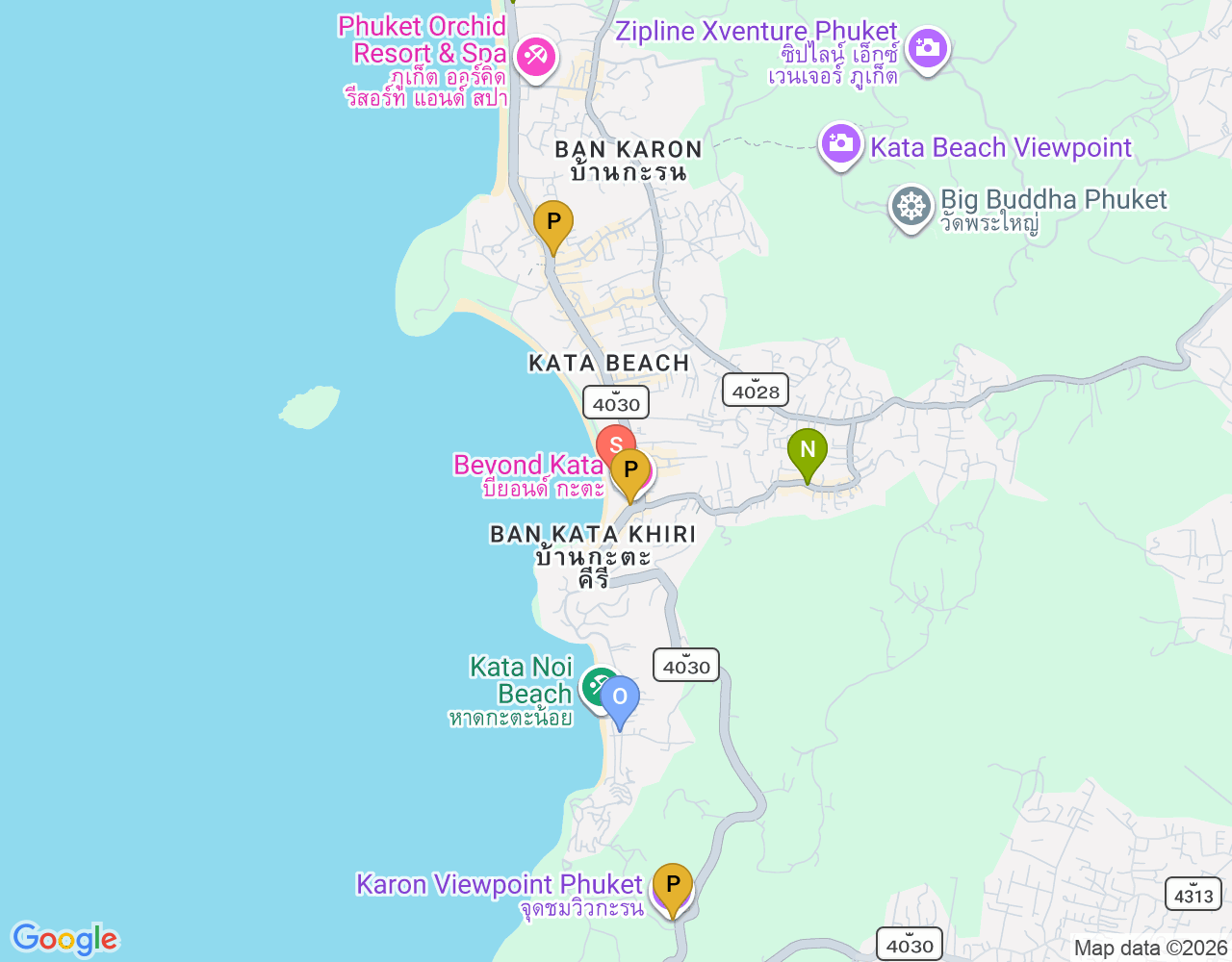 Mapa da localização de Surfe