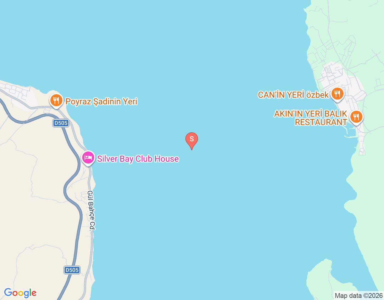 Mapa da localização de Gülbahçe Körfezi