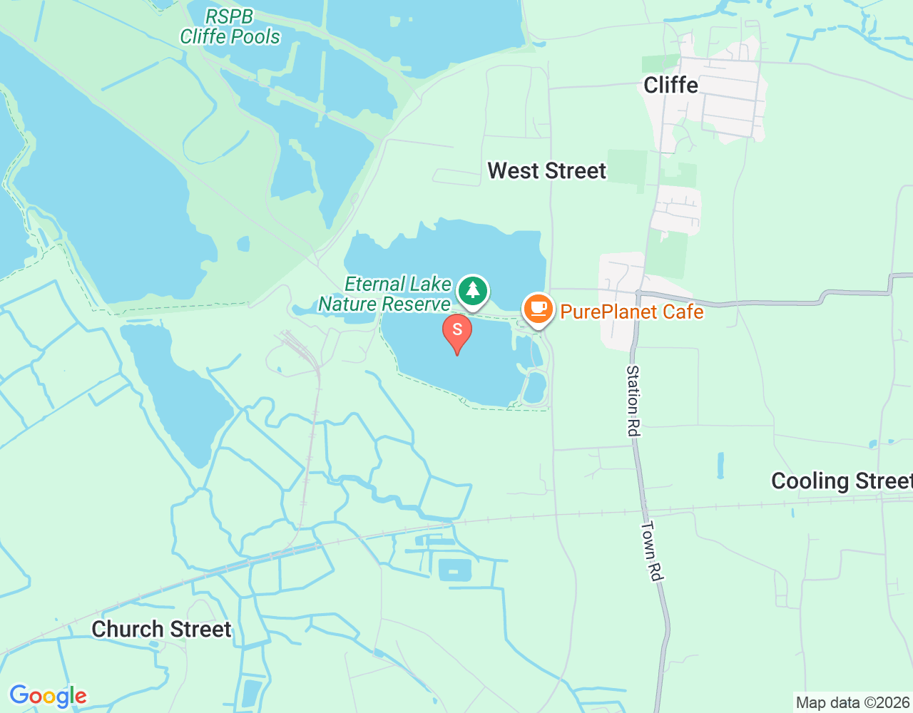 Buckland Lake Reserve location map