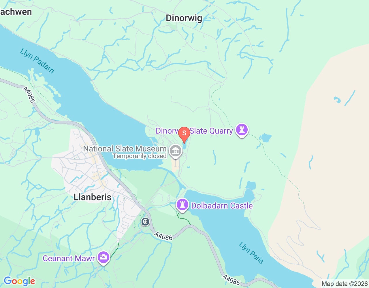Mapa de ubicación de Vivian Quarry