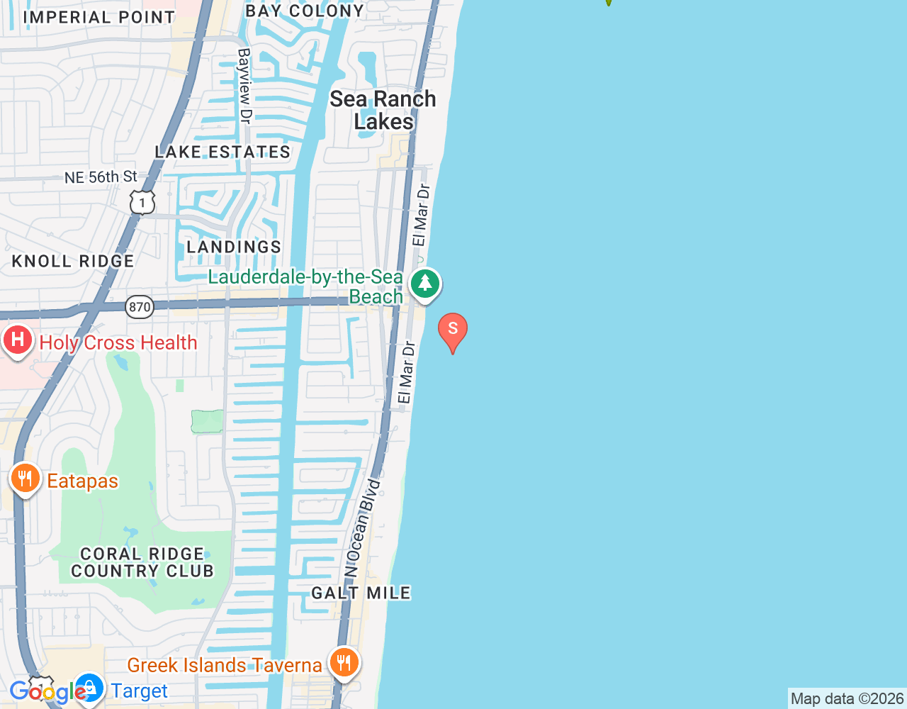 Mapa de ubicación de Anglin’s Pier Reef