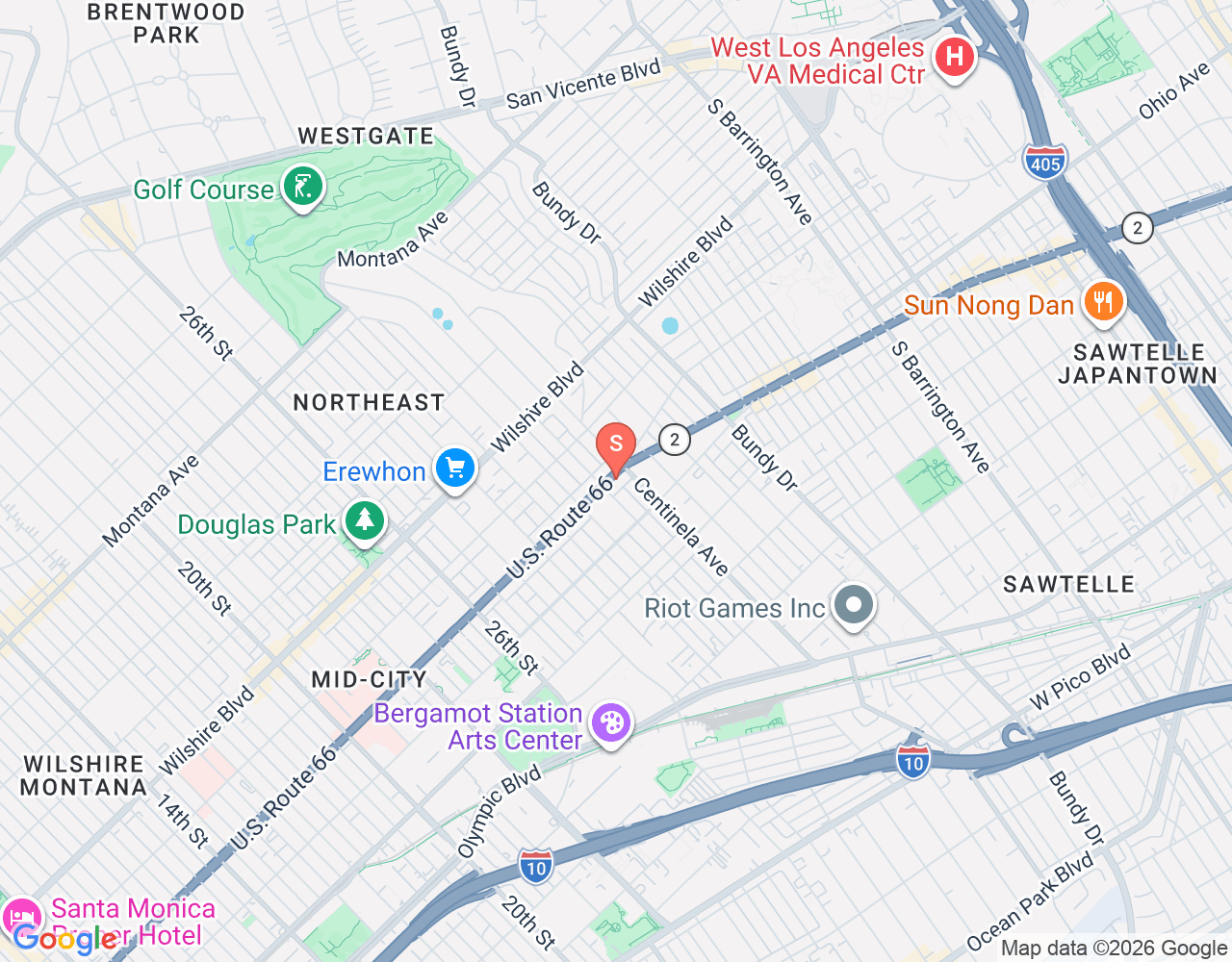 Mapa da localização de Bay Street Boards