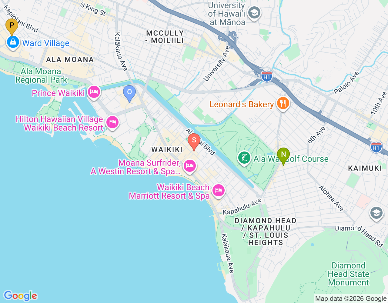 Mapa da localização de Crowd Surf
