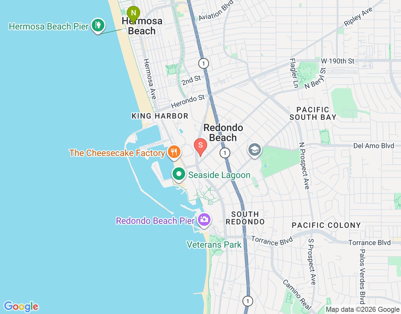 Mapa da localização de Dive n Surf