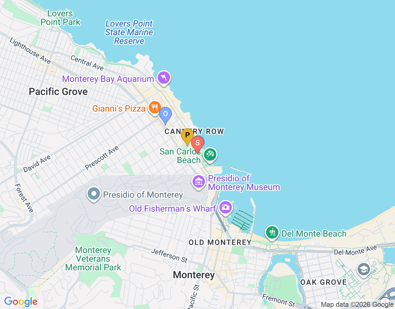 Mapa da localização de Enterprise Cannery