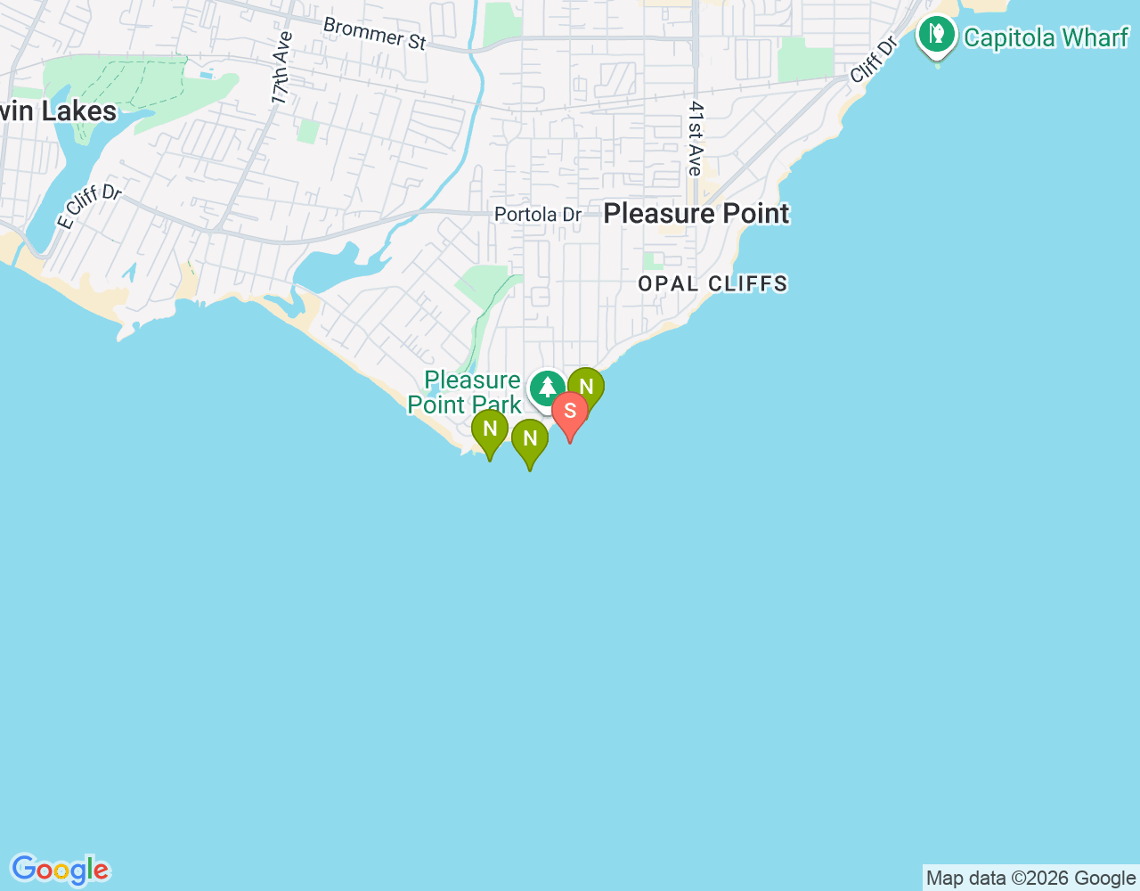 First Peak location map
