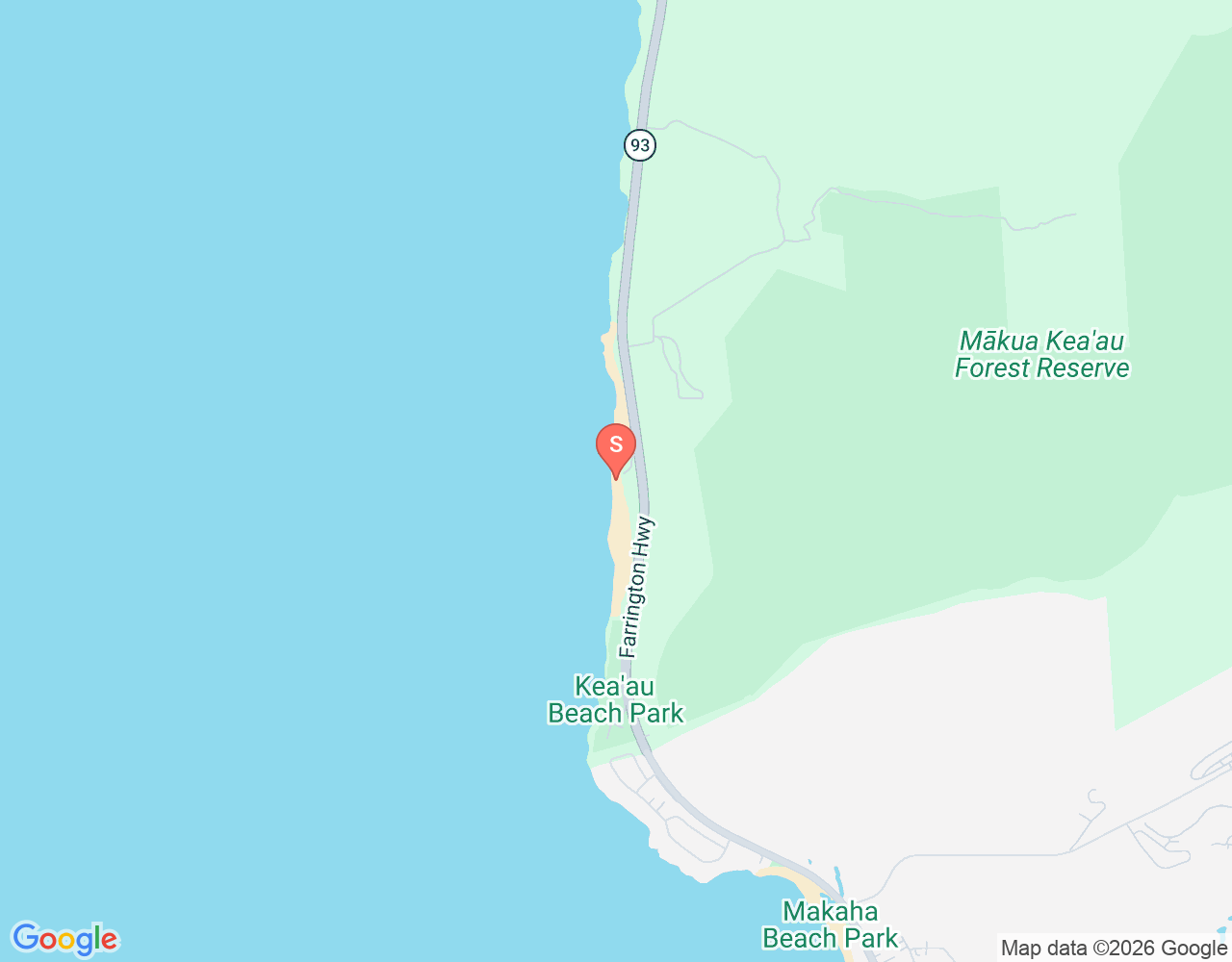 Keaau Beach location map