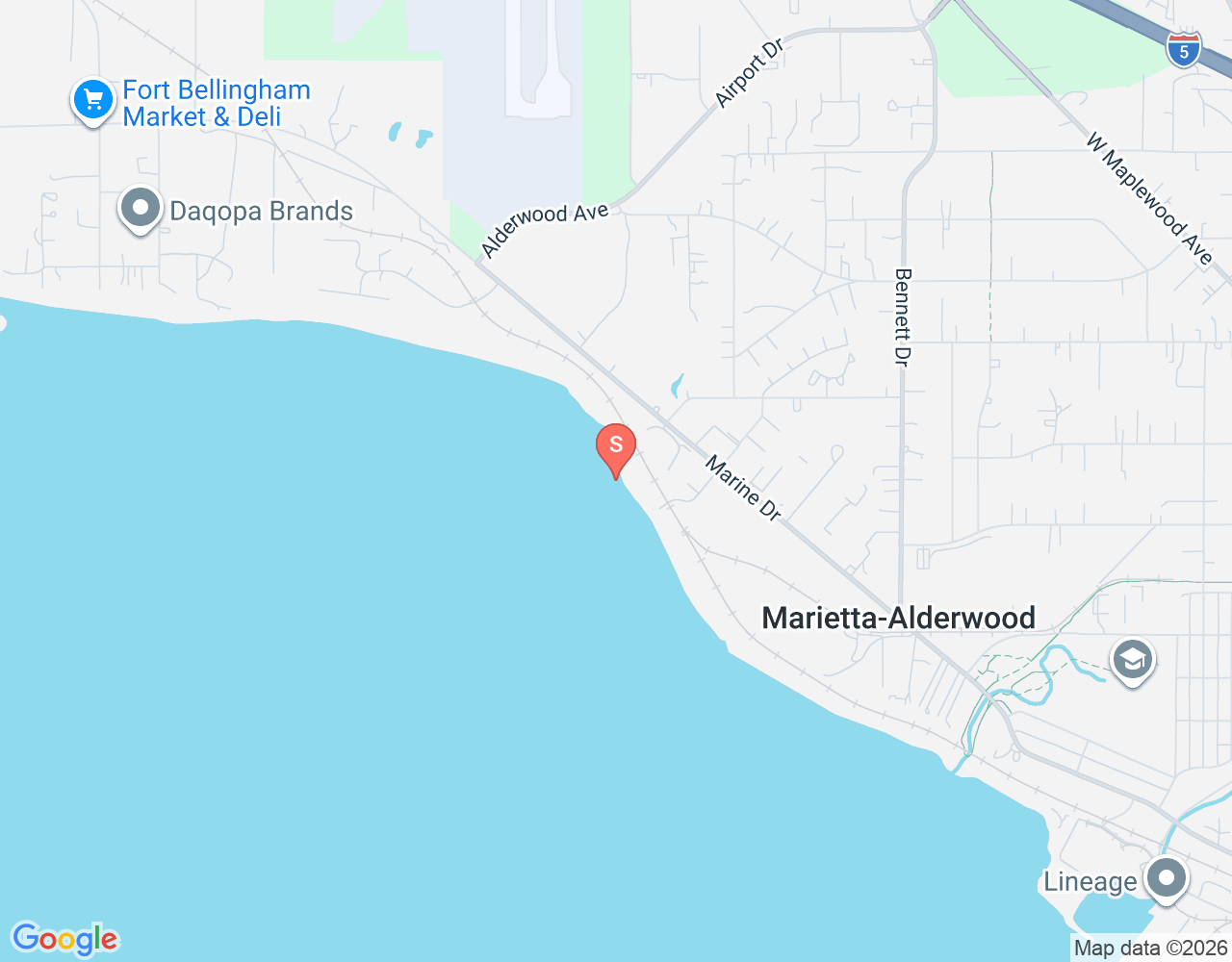 Mapa da localização de Kitesurf launch