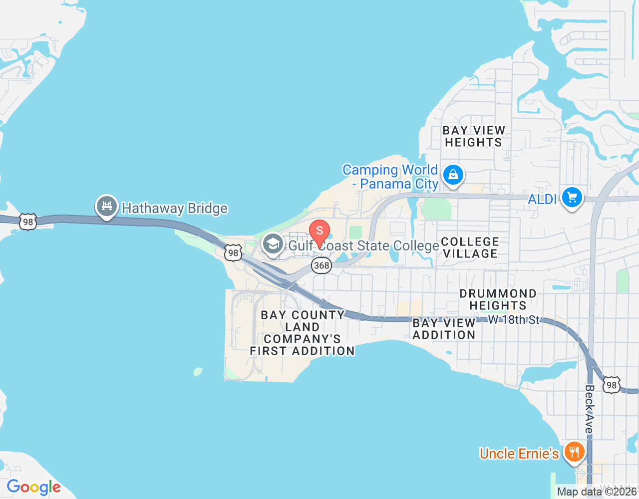 Mapa da localização de Saint Andrew's Bay