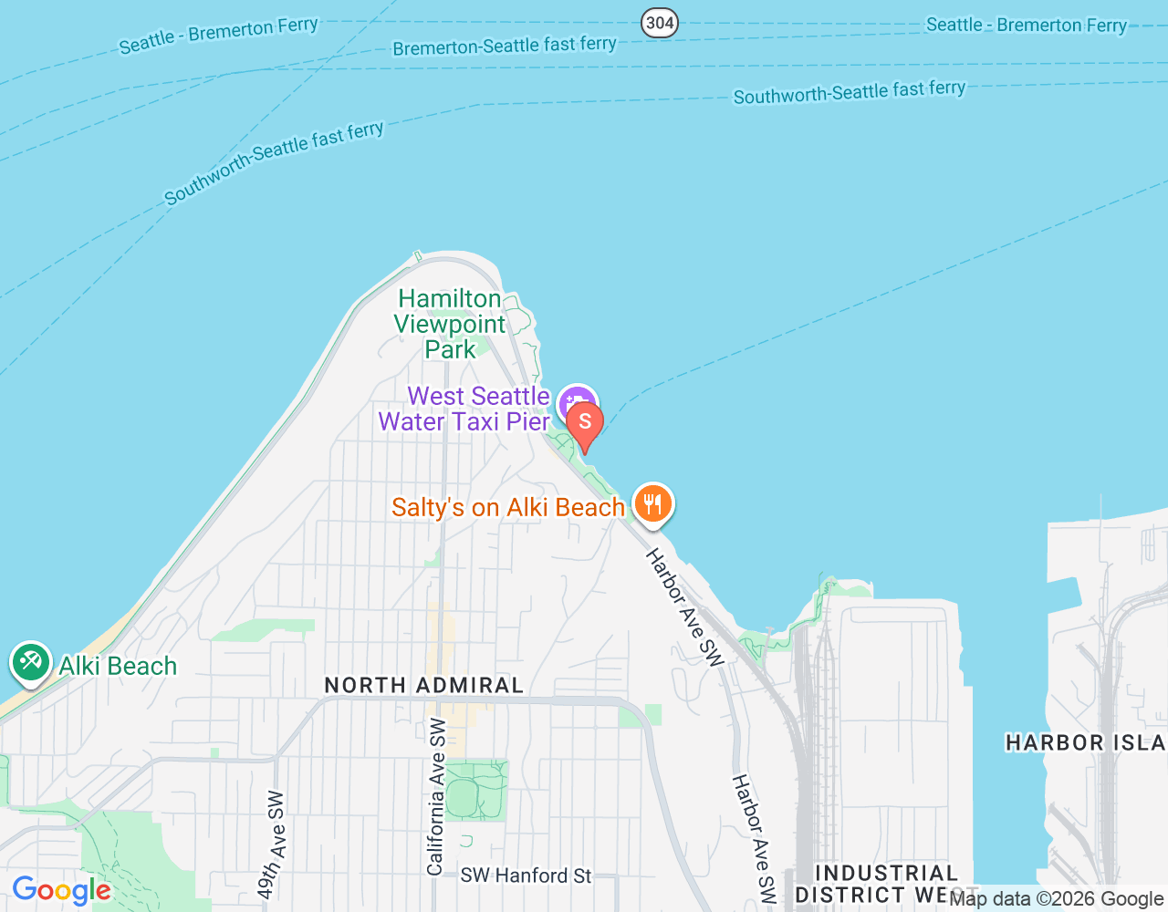 Seacrest Park location map