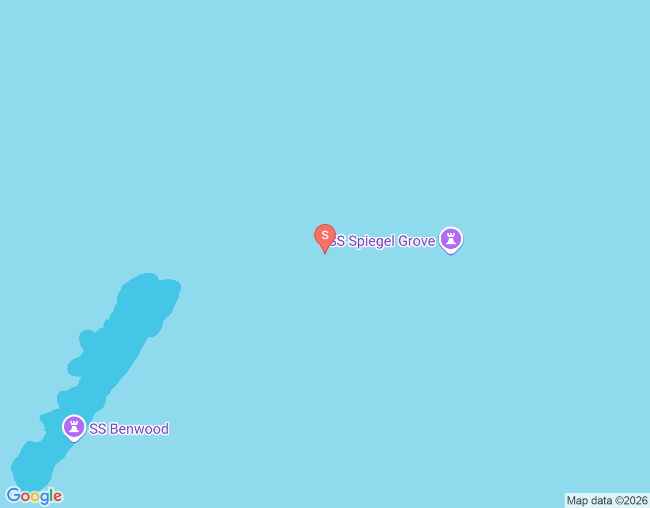 Mapa da localização de Spiegel Grove