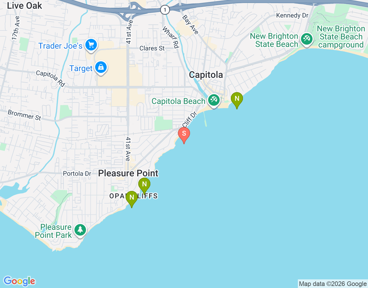 Trees location map