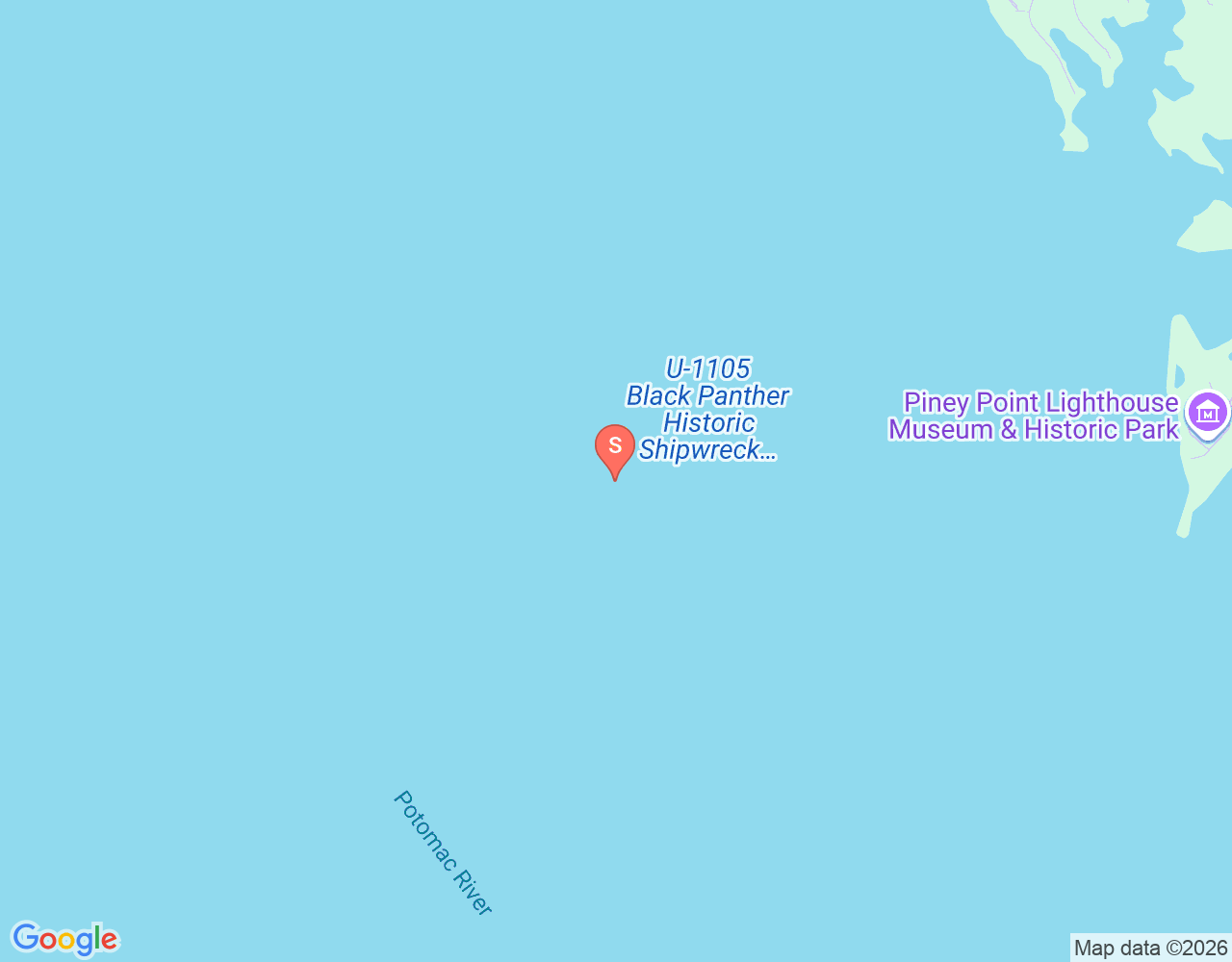 Mapa da localização de U-1105