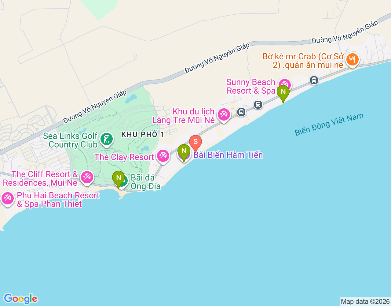 Mapa de ubicación de Surf Point Vietnam